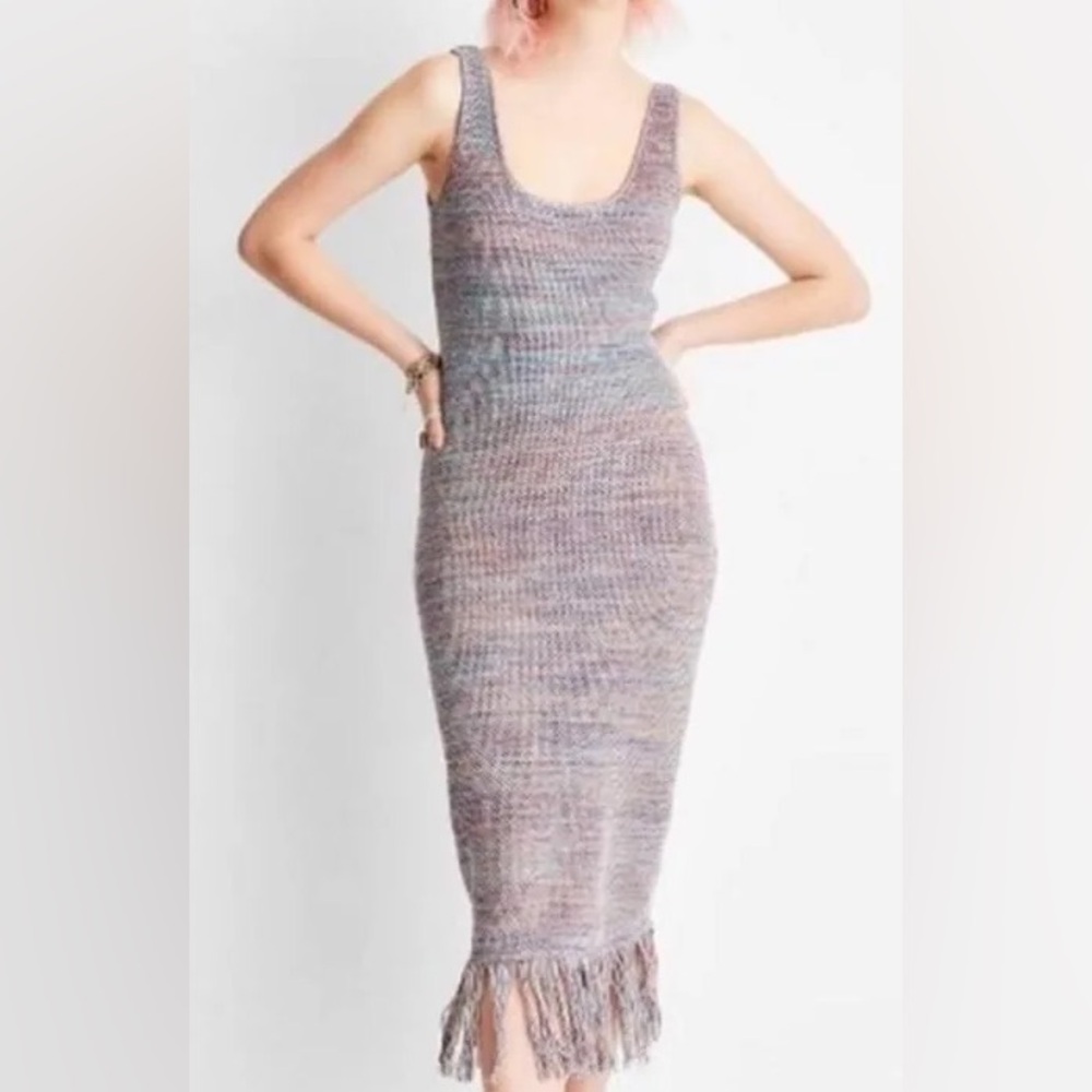 Sleeveless Crochet Fringe Dress from Future
Collective with Alani Noelle.